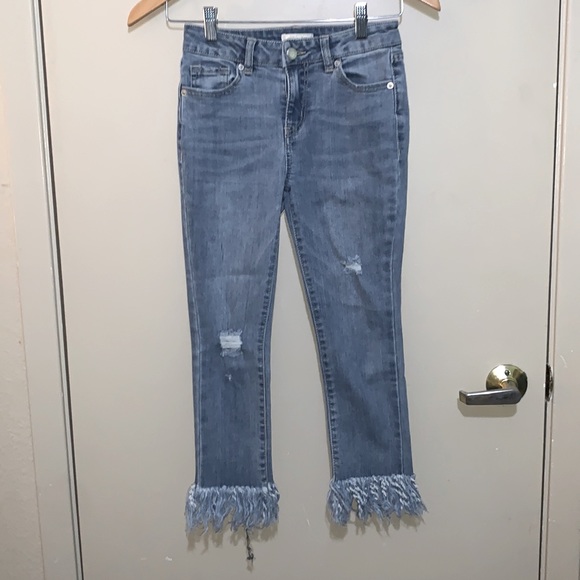 Girls capris blue jeans  skinny fit - Picture 1 of 7